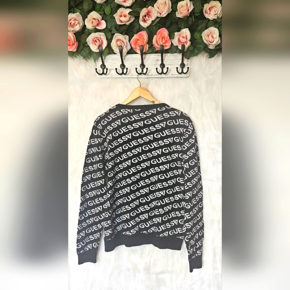 Guess Vintage Logo Knit Crewneck Sweater - Picture 3 of 5